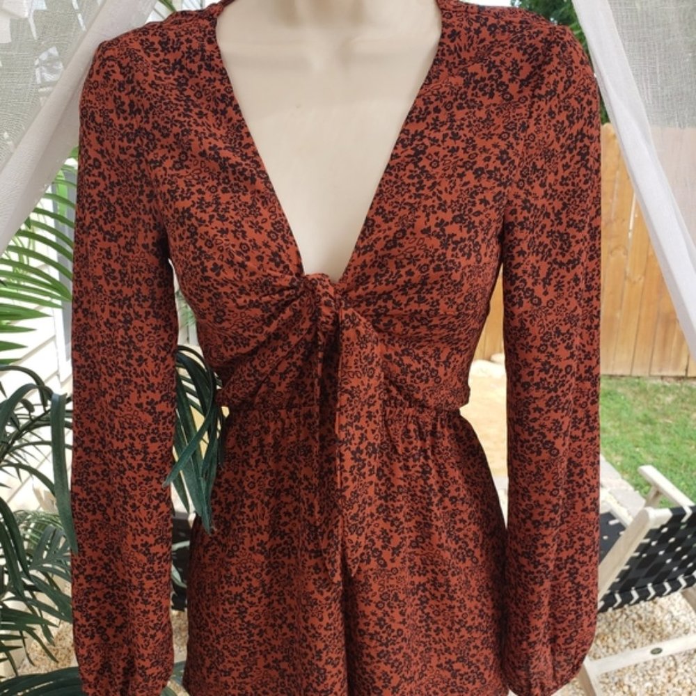 Burnt Orange Romper
